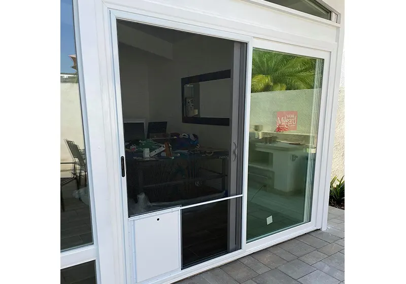Large Durable Nylon Mesh Screens & Aluminum Grills Door