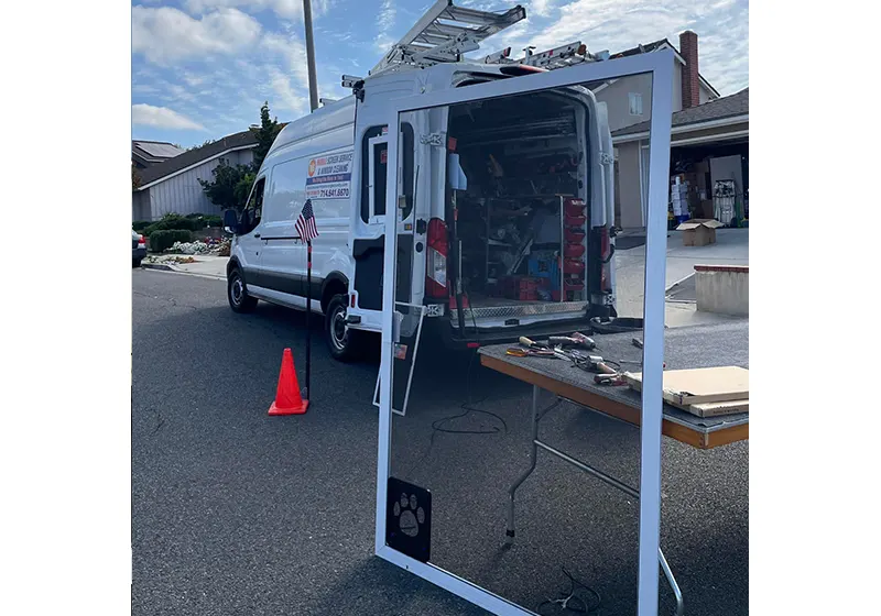 Custom Fit On-Site Pet Screen Door Installation Contractor