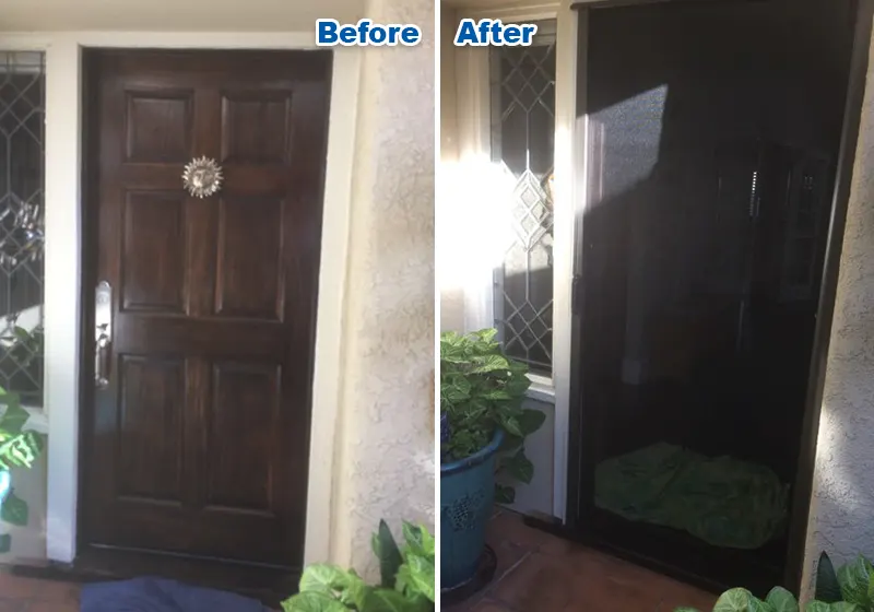 Residential Screen Door Installation for Anaheim, CA